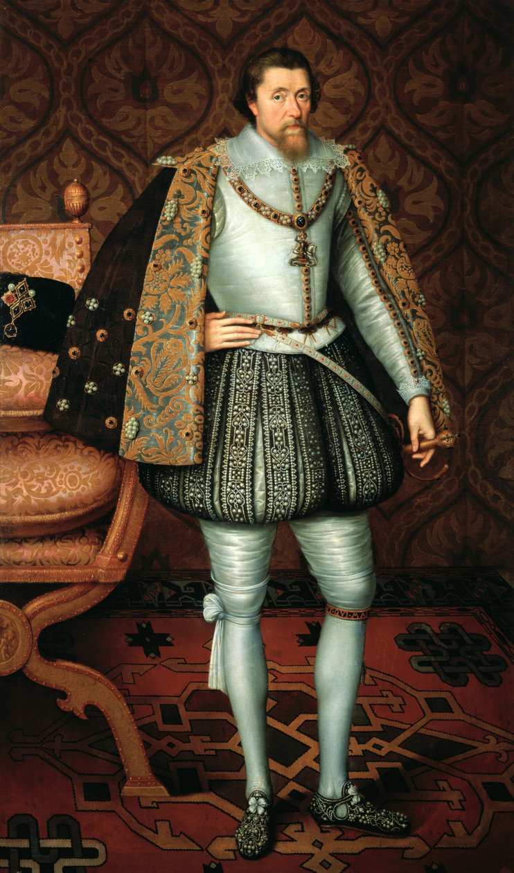 Englannin kuningas James I (1566-1625) tekijältä Paul van Somer
