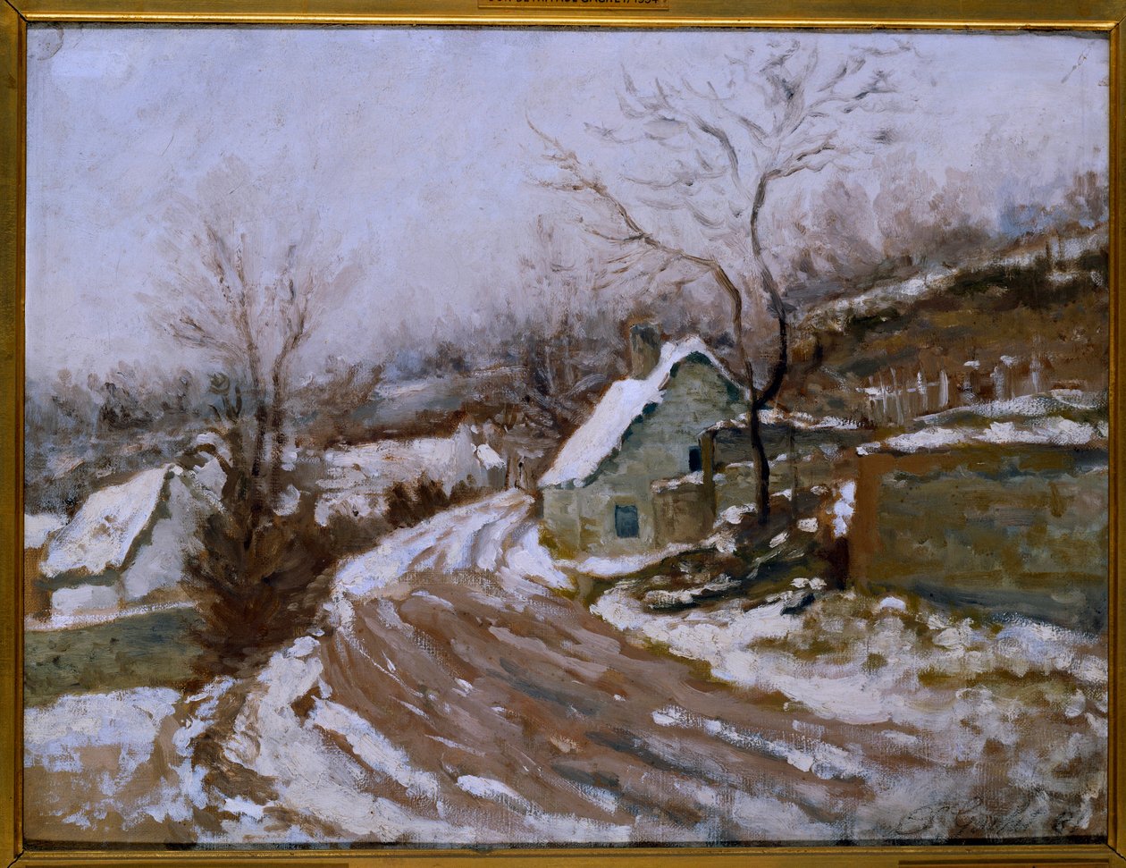 Vanha tie Auvers-sur-Oisessa (Auvers sur Oise) Paul Van Rysselin (1826-1909) maalaus 1881 su. 0,4 x 0,54 m Pariisi, Musee d