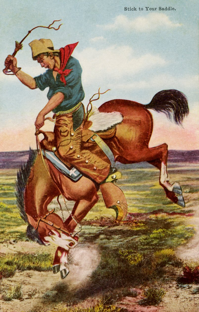 Cowboy hevosen selässä tekijältä Paul (after) Gredo