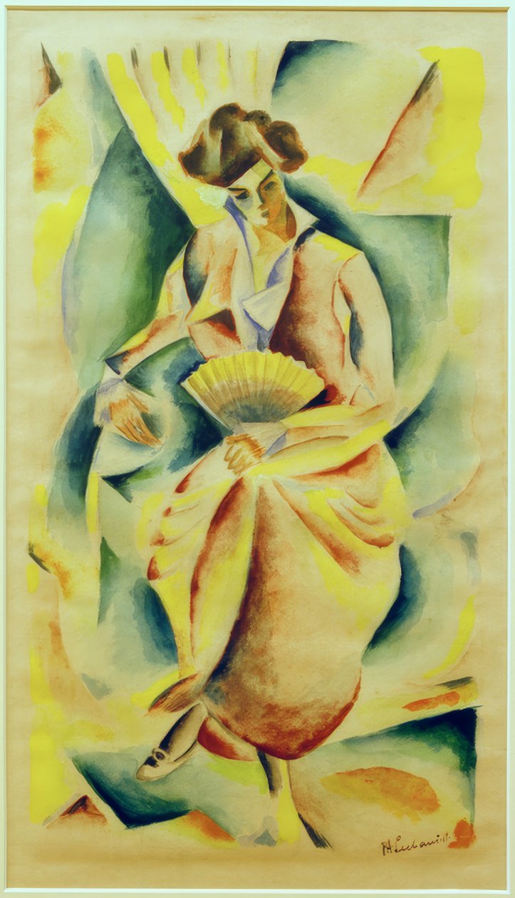 Dame mit Fächer tekijältä Paul Adolf Seehaus