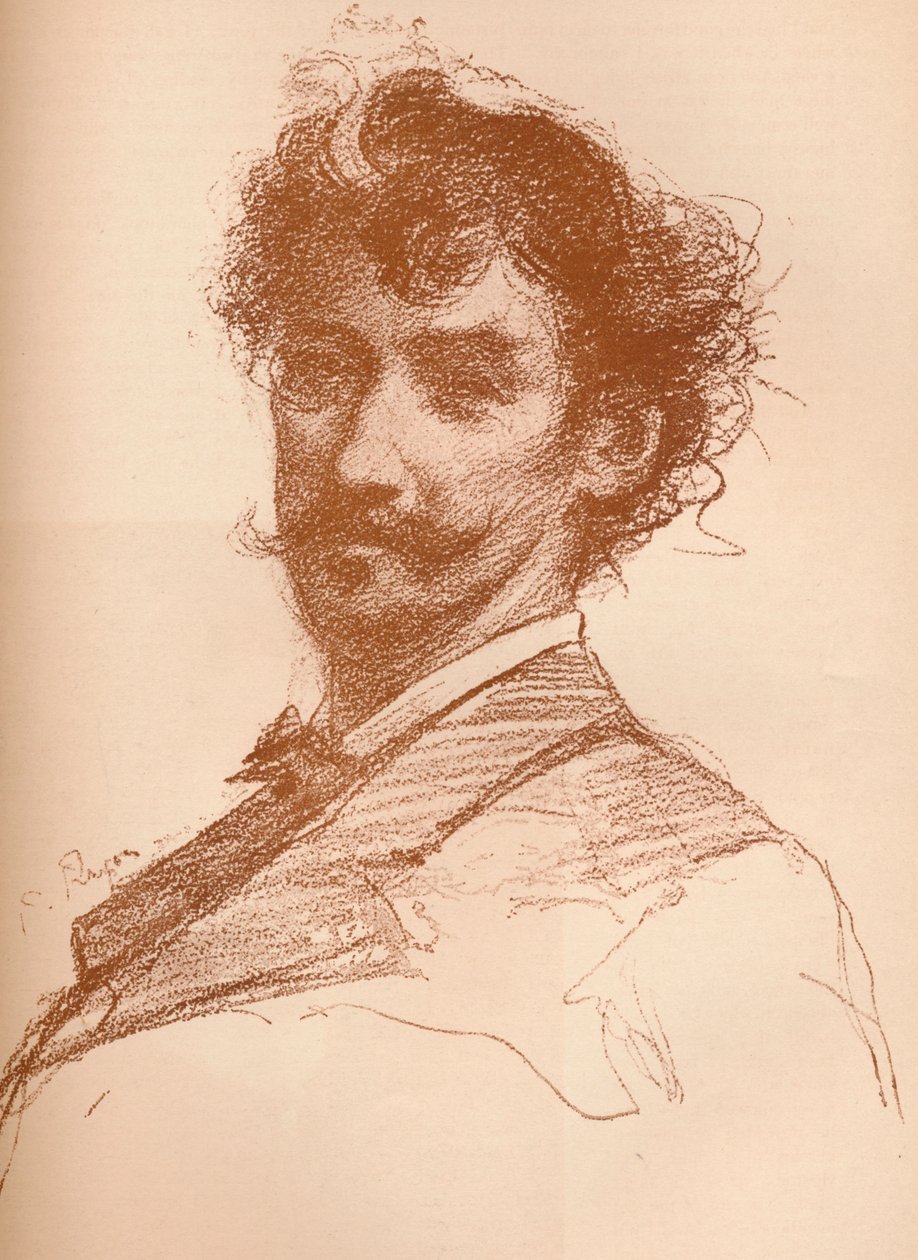 Whistlerin muotokuva, 1880 1903-1904. tekijältä Paul Adolphe Rajon