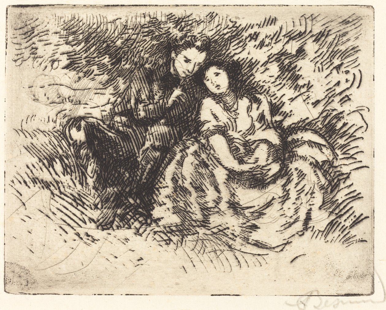 Amorous Conversation Conversation amoreuse, 1913. tekijältä Paul Albert Besnard