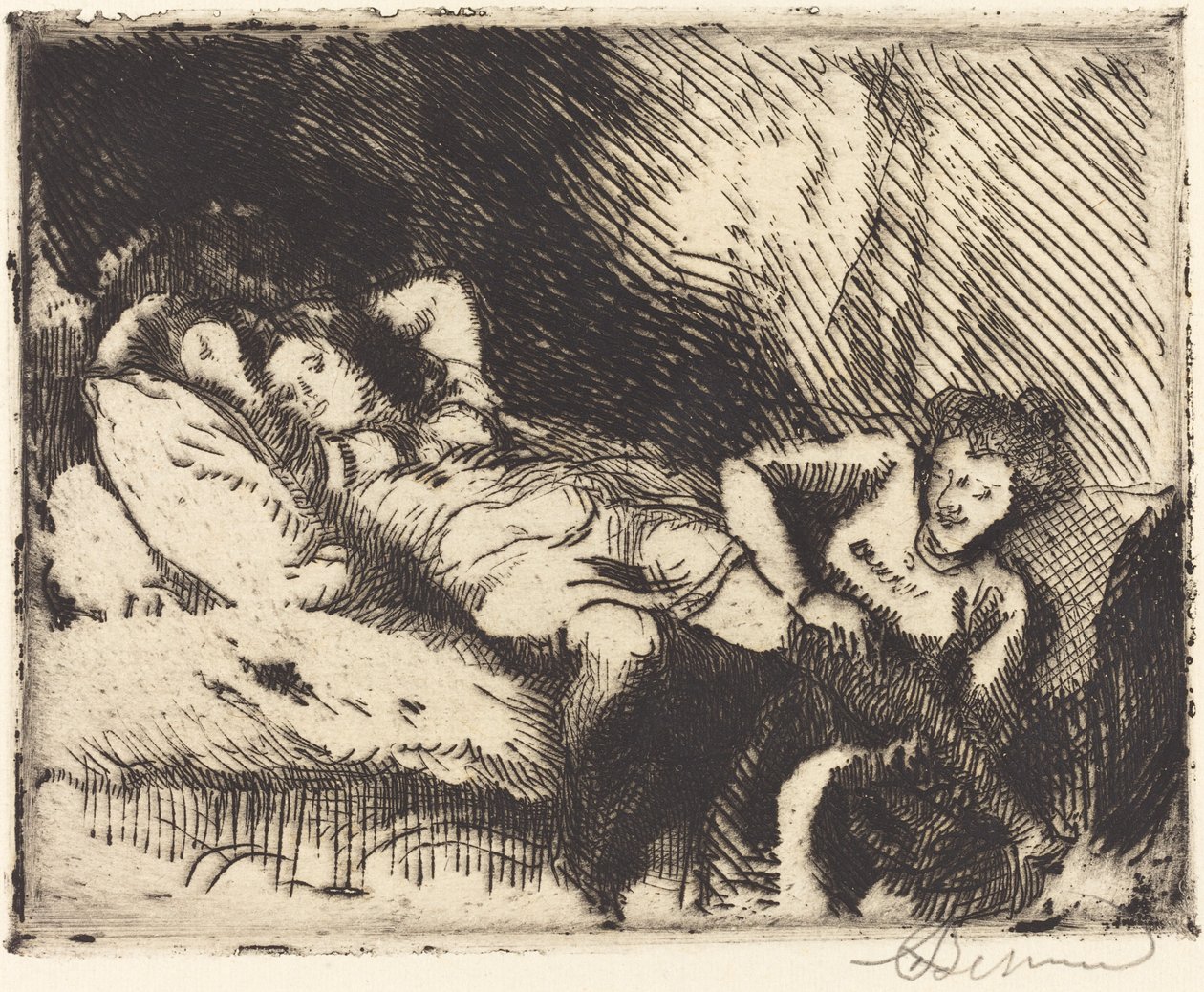 Menossa nukkumaan Le coucher, 1913. tekijältä Paul Albert Besnard