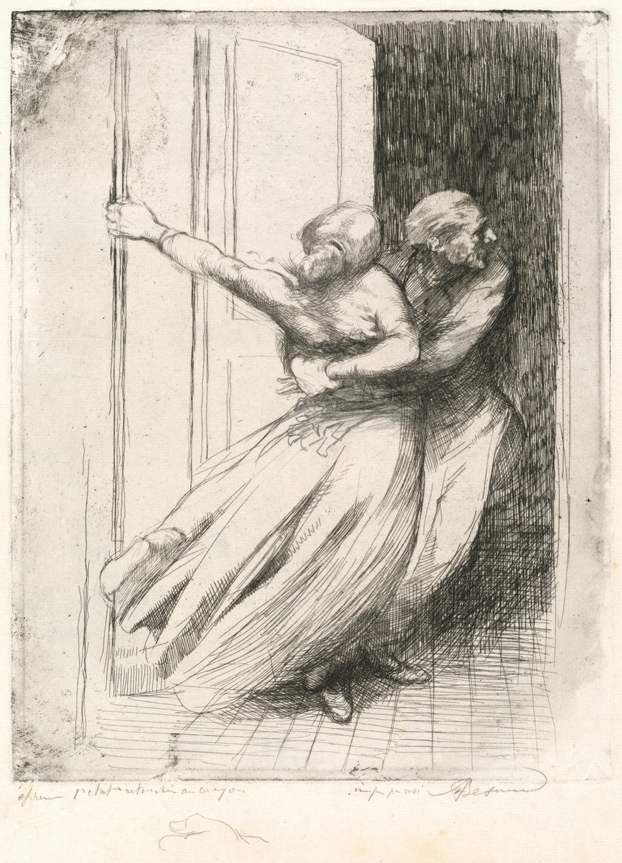 Raiskaus Le Viol, c. 1886. tekijältä Paul Albert Besnard