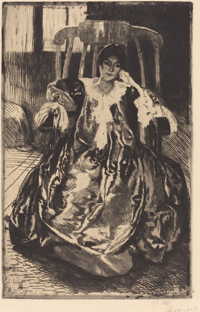 Silkkipuku Silkkipuku, 1887. tekijältä Paul Albert Besnard