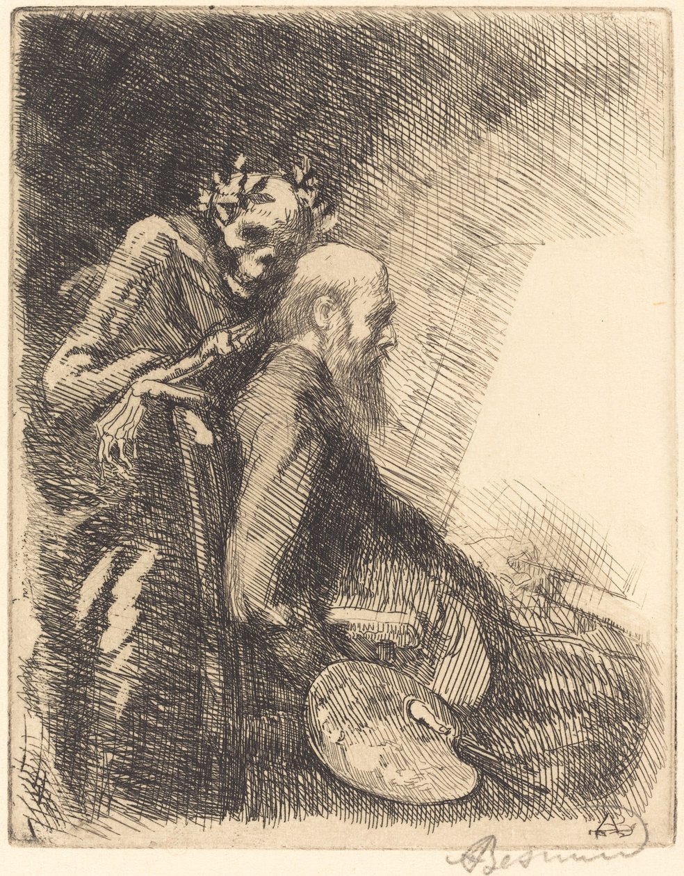 Liian vaativa Exigeante, 1900. tekijältä Paul Albert Besnard