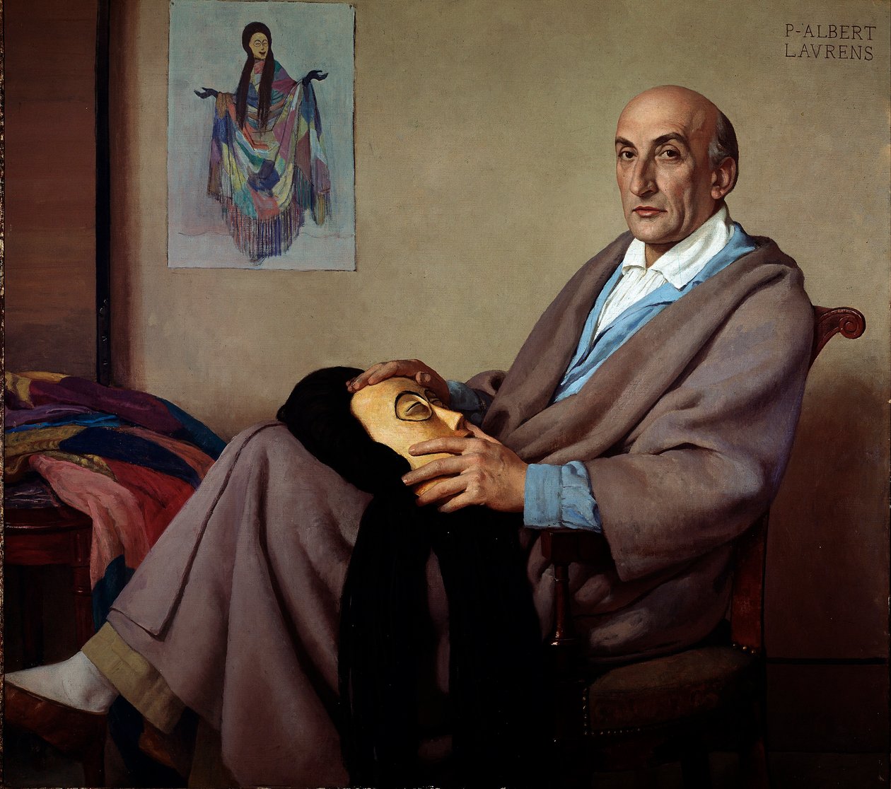 Ohjaajan ja teatterimiehen Jacques Copeaun (1879-1949) muotokuva tekijältä Paul Albert Laurens