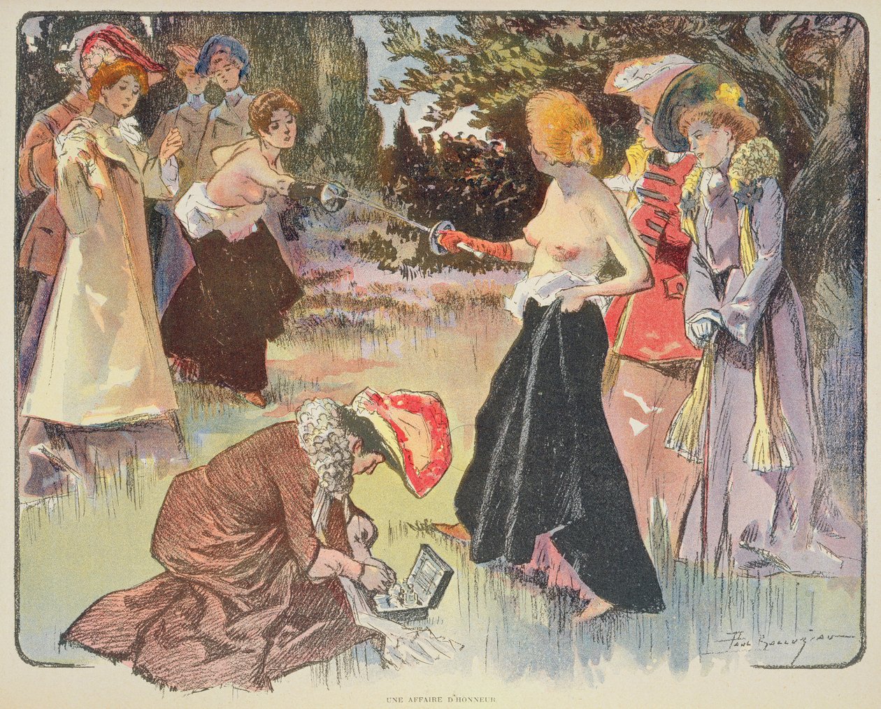 Kunniasuhde, 1900 tekijältä Paul Balluriau