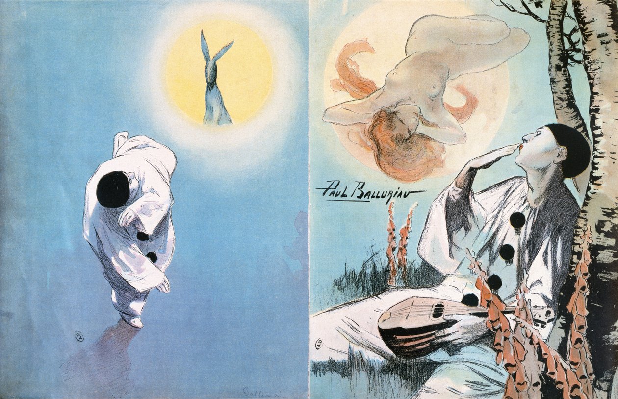 Pierrot, noin 1900 tekijältä Paul Balluriau