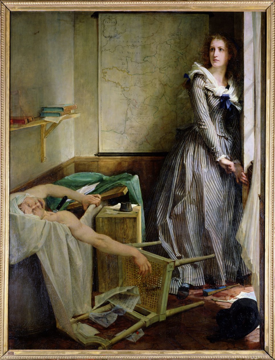Charlotte Cordayn (1768-93) muotokuva tekijältä Paul Baudry