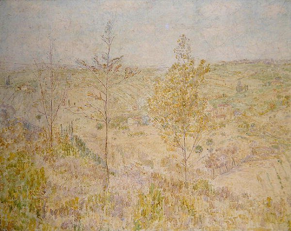 Toscanan kevätmaisema (öljy kankaalle) 265397kanische Fruehlingslandschaft; tekijältä Paul Baum