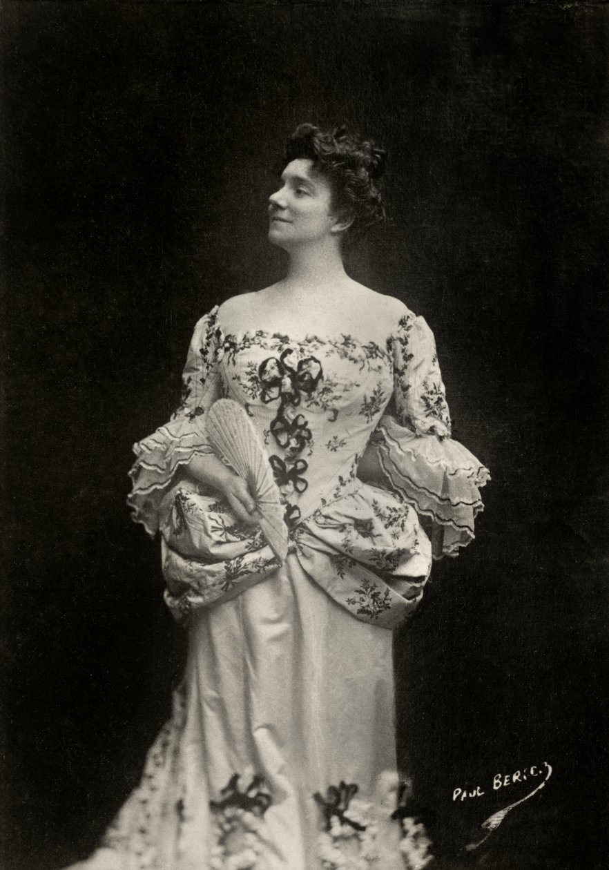 Ranskalaisen taiteilijan Yvette Guilbertin muotokuva ( 1865). tekijältä Paul Berger