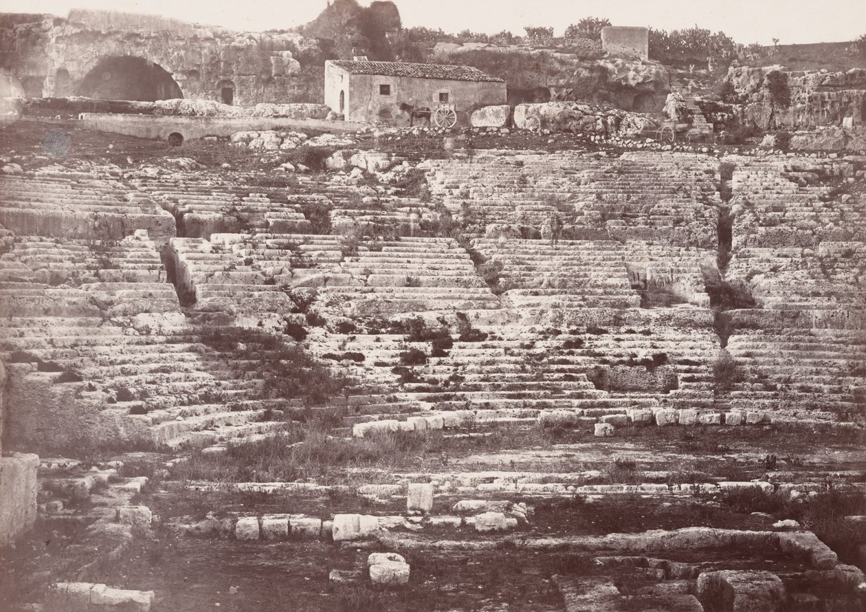 Theatre de Syracuse (Syrakusan amfiteatteri),1865 (kuva) tekijältä Paul Berthier