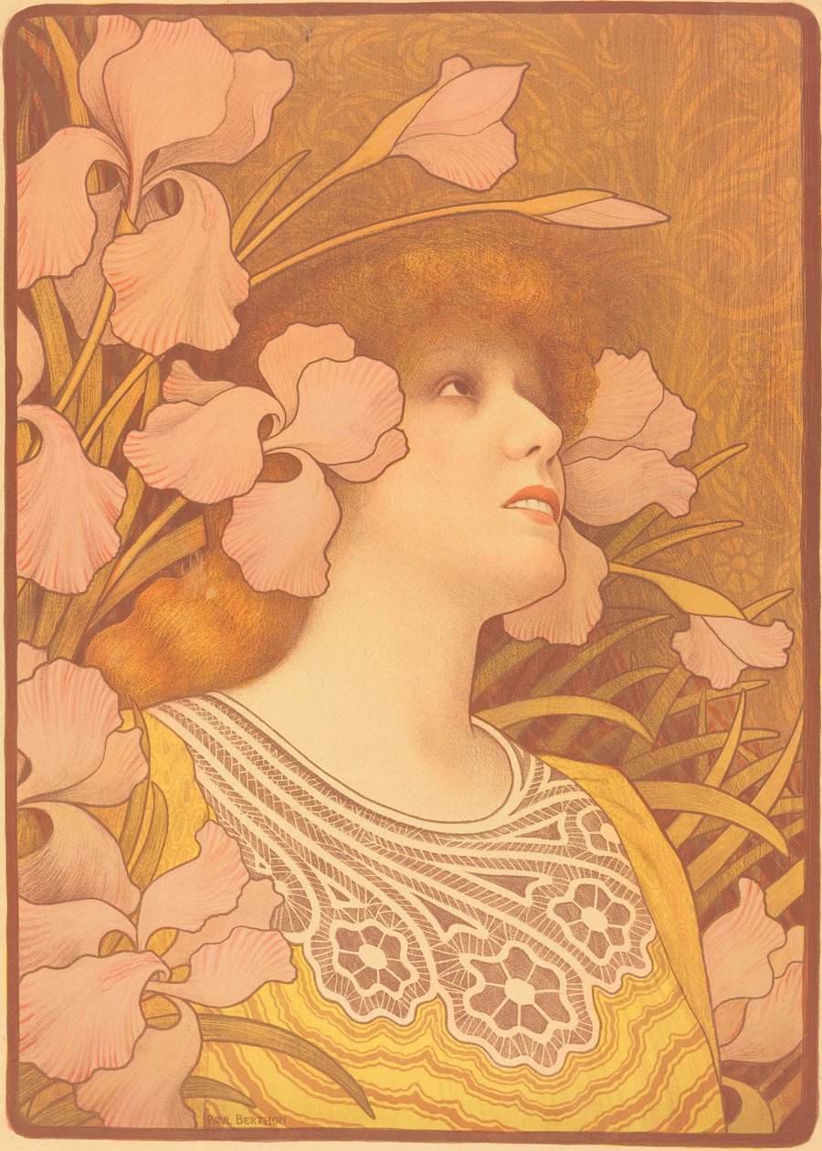 Sarah Bernhardt Melisandena tekijältä Paul Berthon