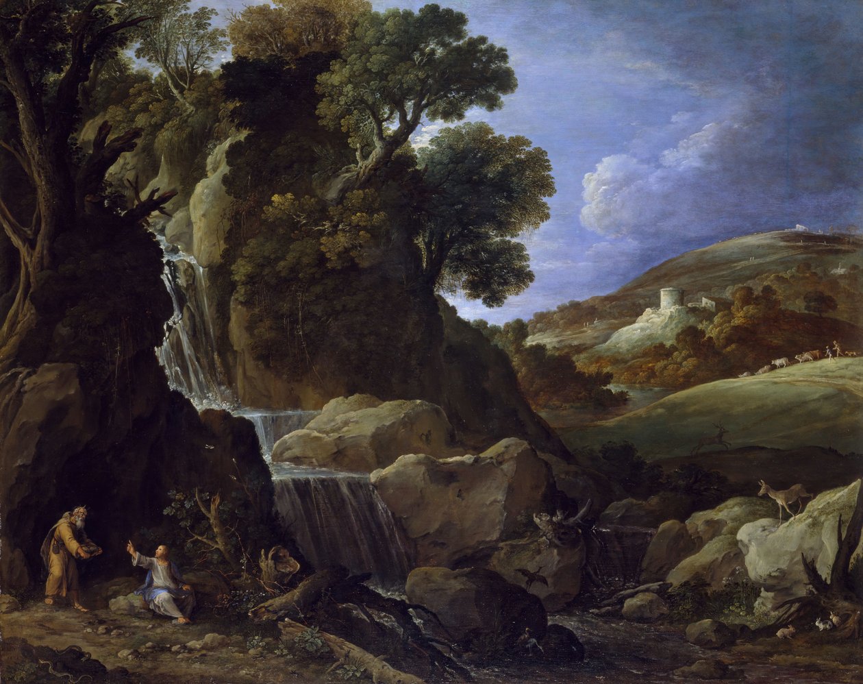 Kristus kiusattu erämaassa, 1626. tekijältä Paul Brill