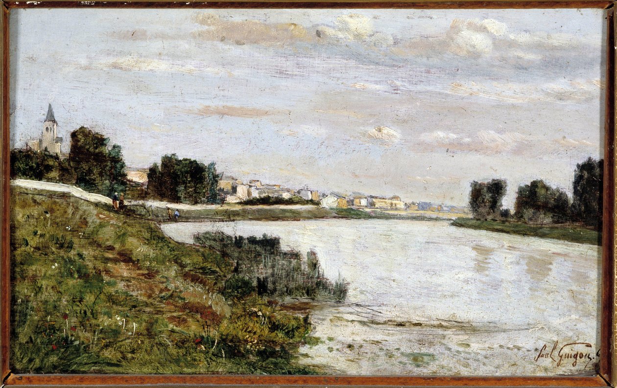 Näkymä Trieliin (Triel sur Seine) tekijältä Paul Camille Guigou
