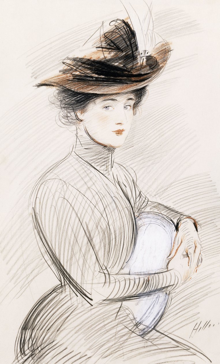 Tyylikäs nainen, tekijältä Paul Cesar Helleu