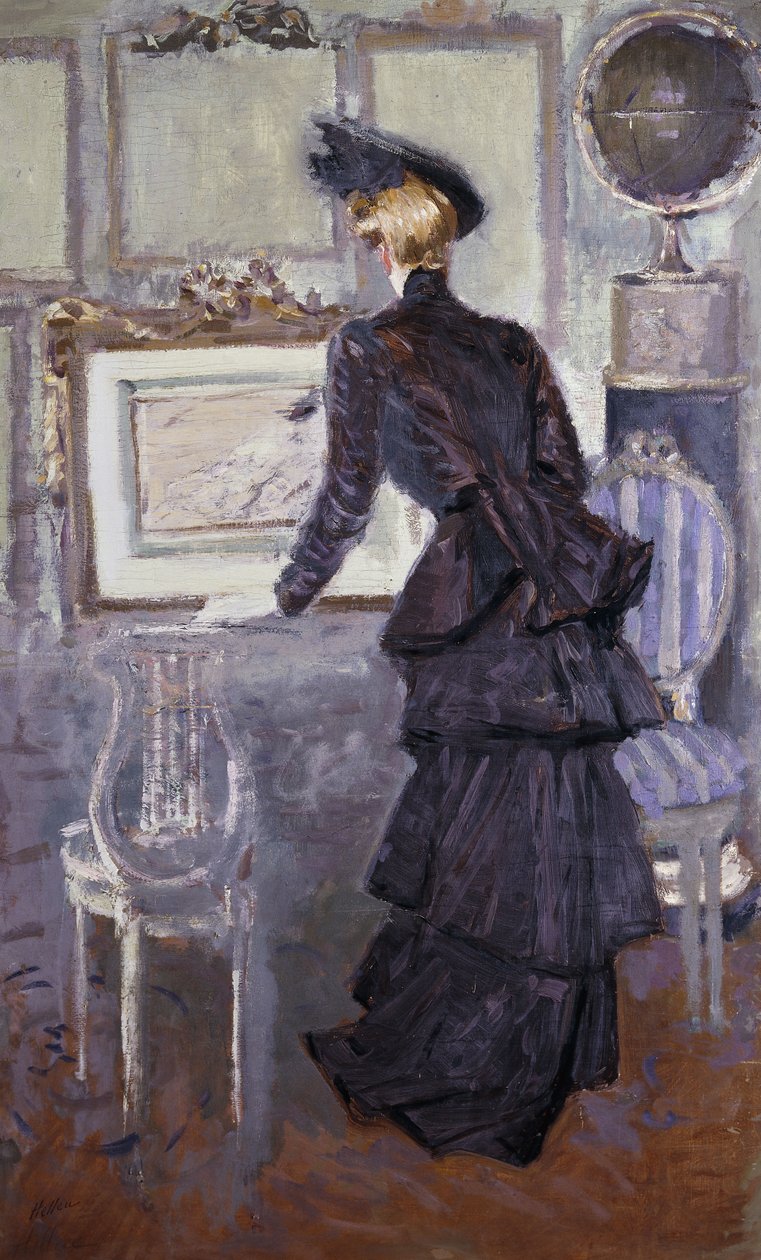 Daisy, Plessin prinsessa Artistin studiossa, 1907 tekijältä Paul Cesar Helleu