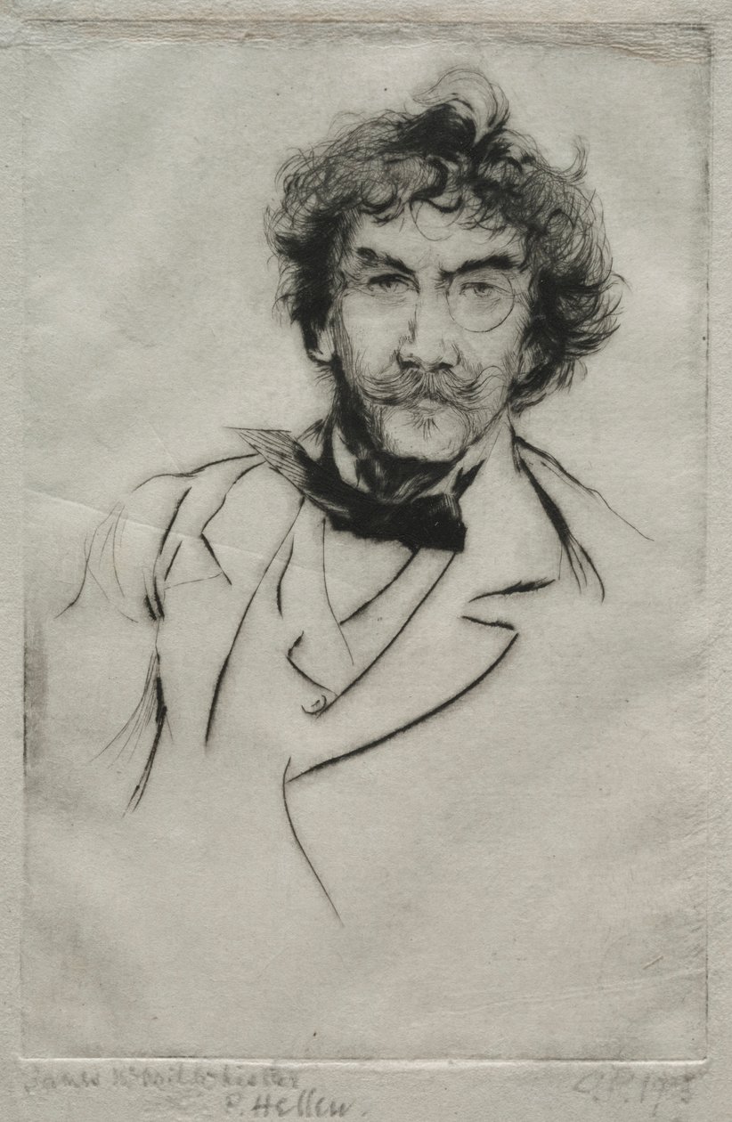 James MacNeill Whistler, 1903. tekijältä Paul Cesar Helleu