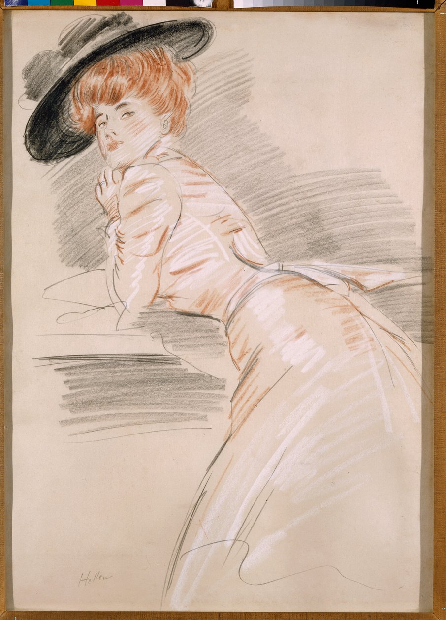 Madame Helleu hatussa tekijältä Paul Cesar Helleu