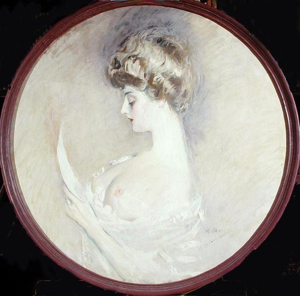 Marthe Letellier (öljy kankaalle) tekijältä Paul Cesar Helleu