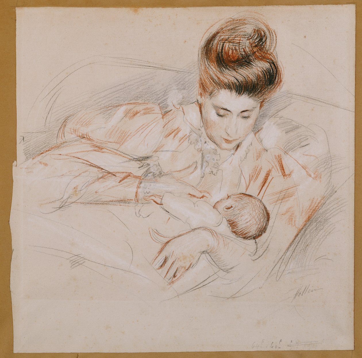 Äiti ja lapsi tekijältä Paul Cesar Helleu