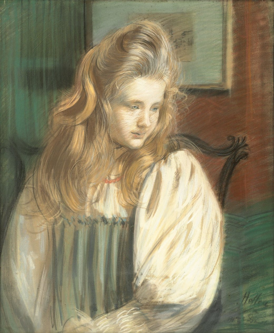 Jessie Margery Dunthornen muotokuva, tekijältä Paul Cesar Helleu
