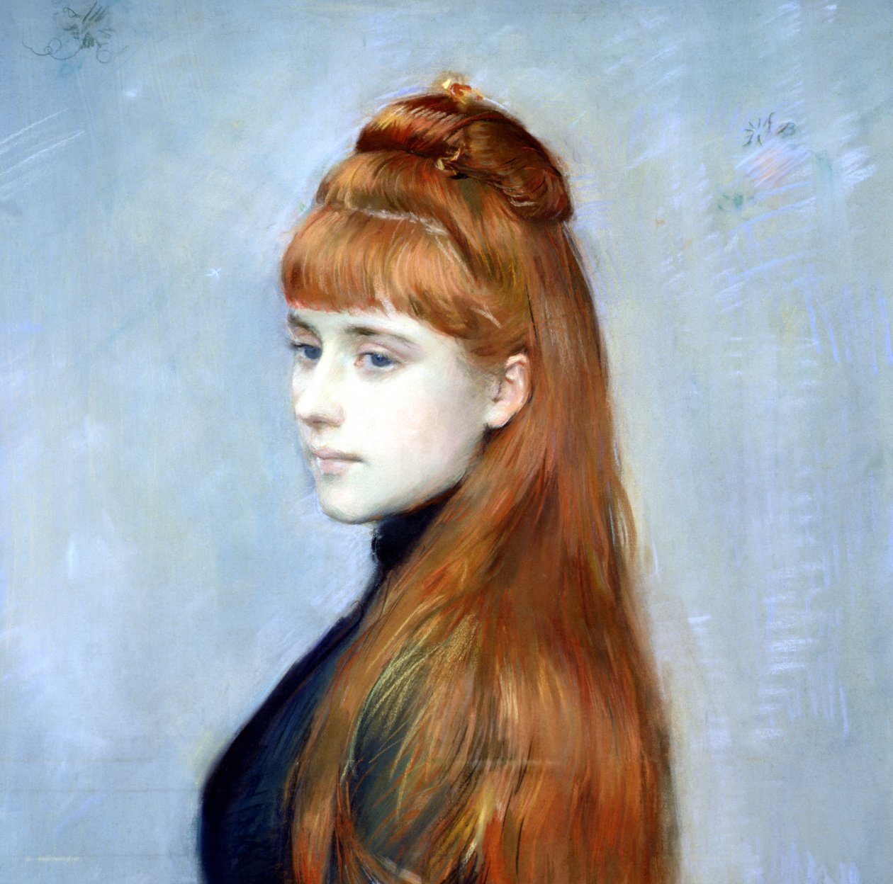 Mademoiselle Alice Guerinin muotokuva (yksityiskohta 154179) tekijältä Paul Cesar Helleu