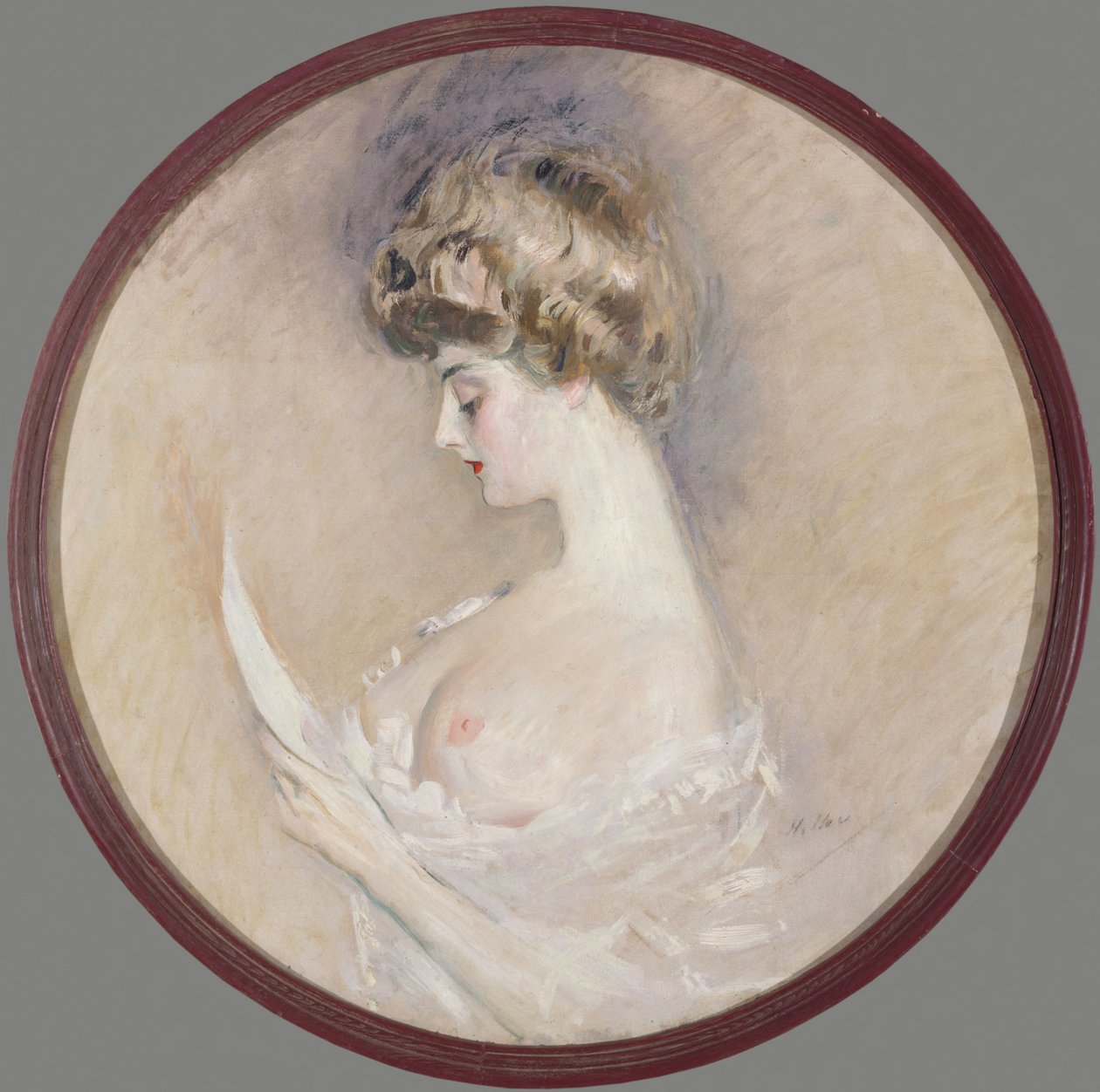 Marthe Letellierin muotokuva, os Fourton, c. 1900. tekijältä Paul Cesar Helleu