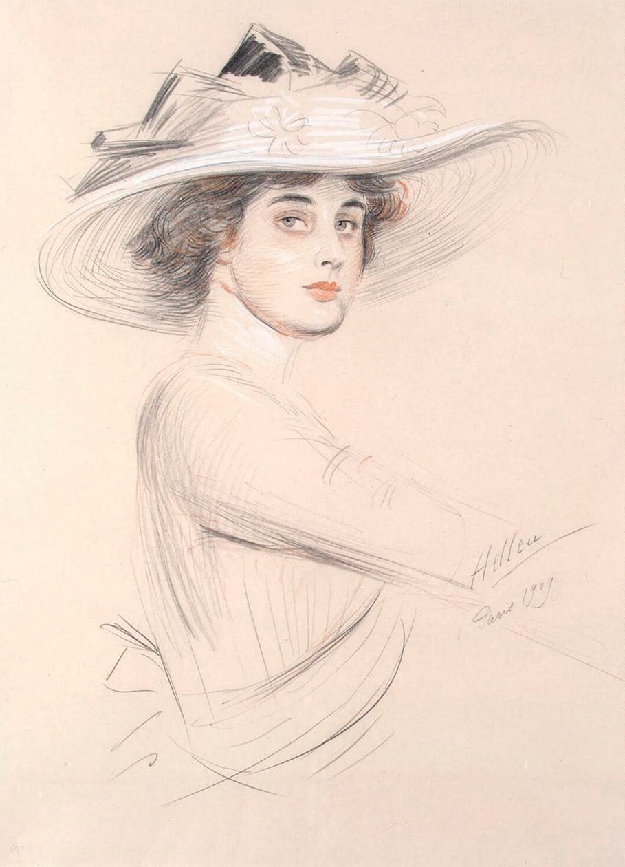 Naisen muotokuva, 1909. tekijältä Paul Cesar Helleu