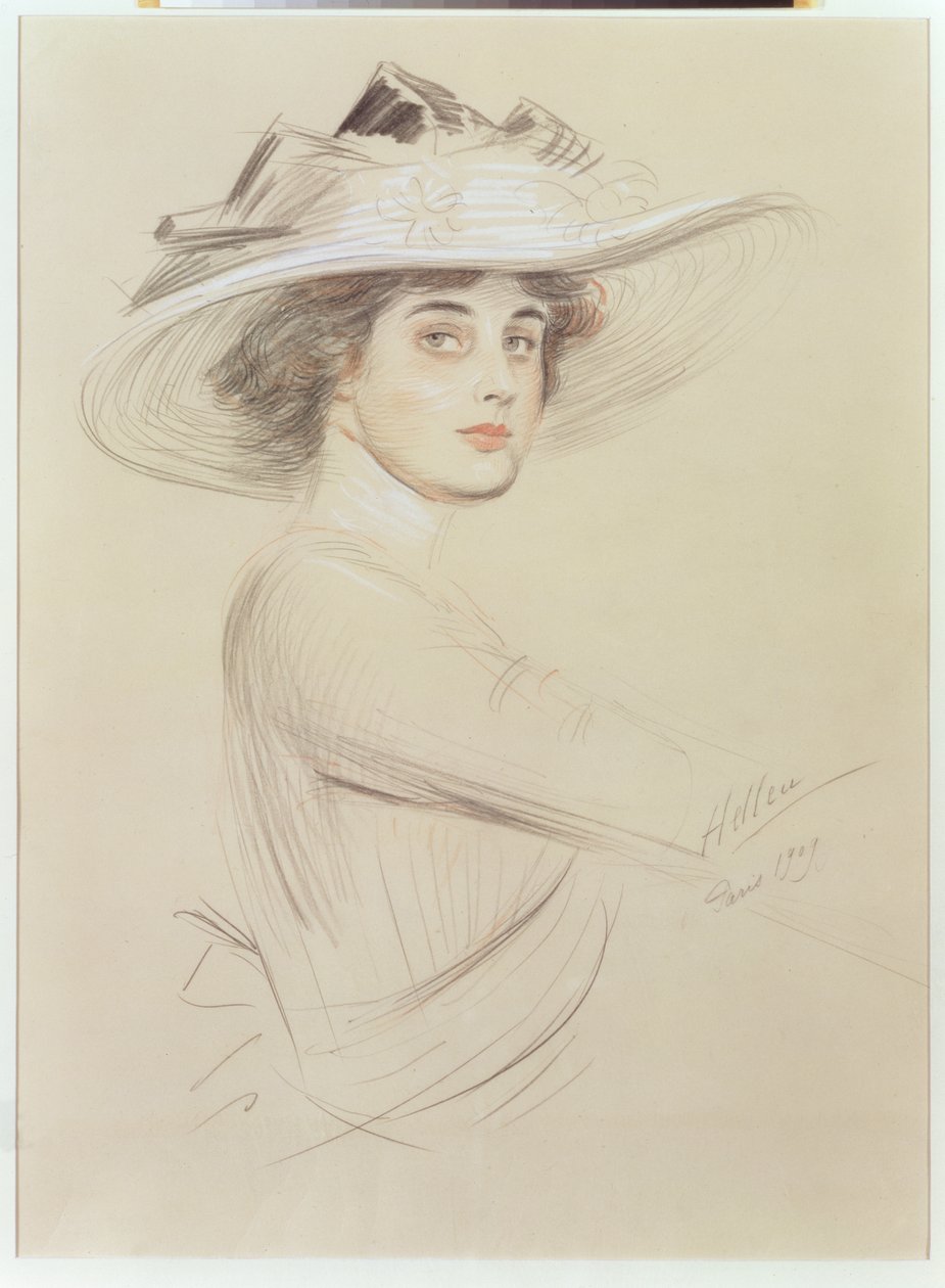 Naisen muotokuva, 1909 tekijältä Paul Cesar Helleu