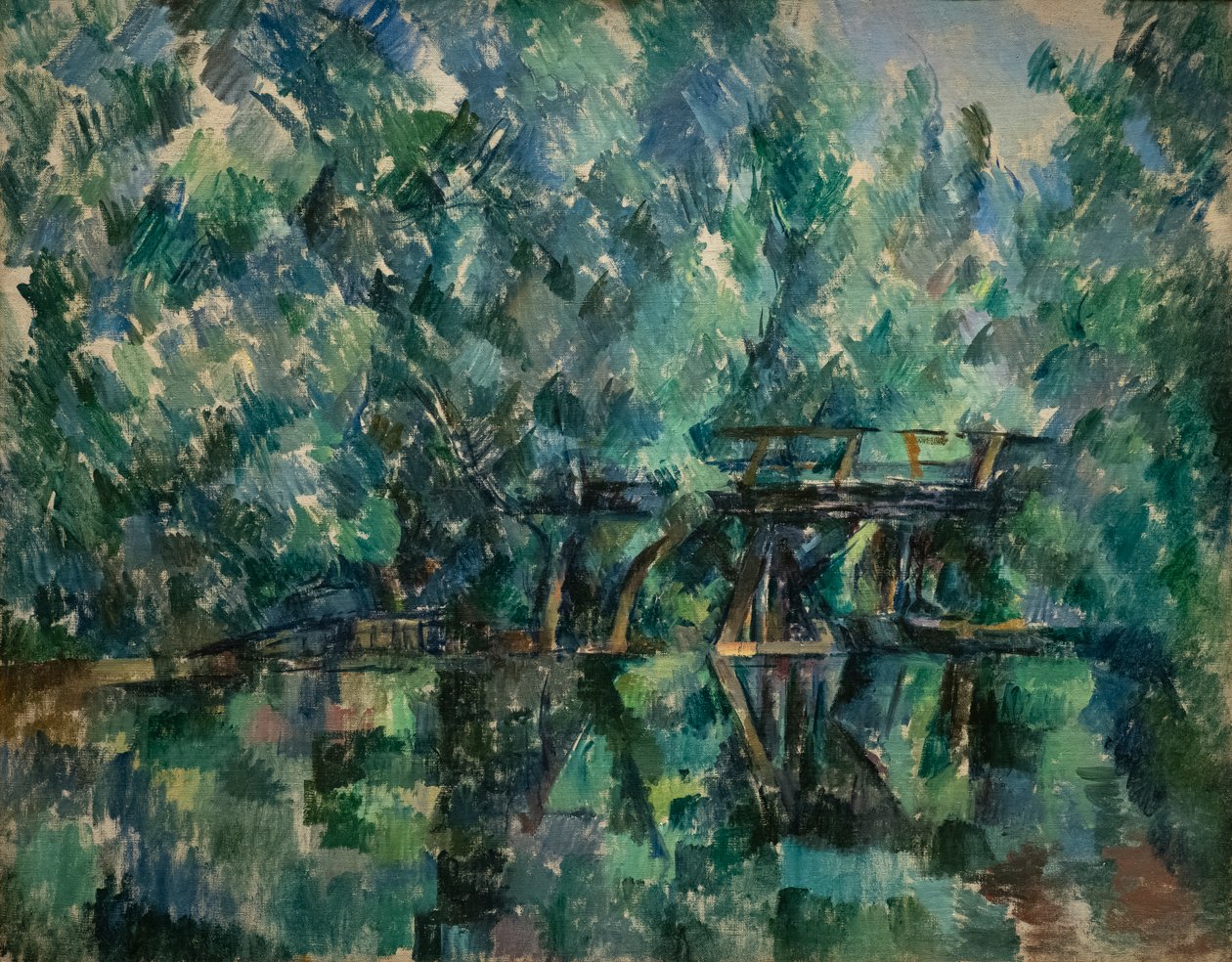 Silta Saint-Maur-des-Fosses-lammen yli tekijältä Paul Cézanne