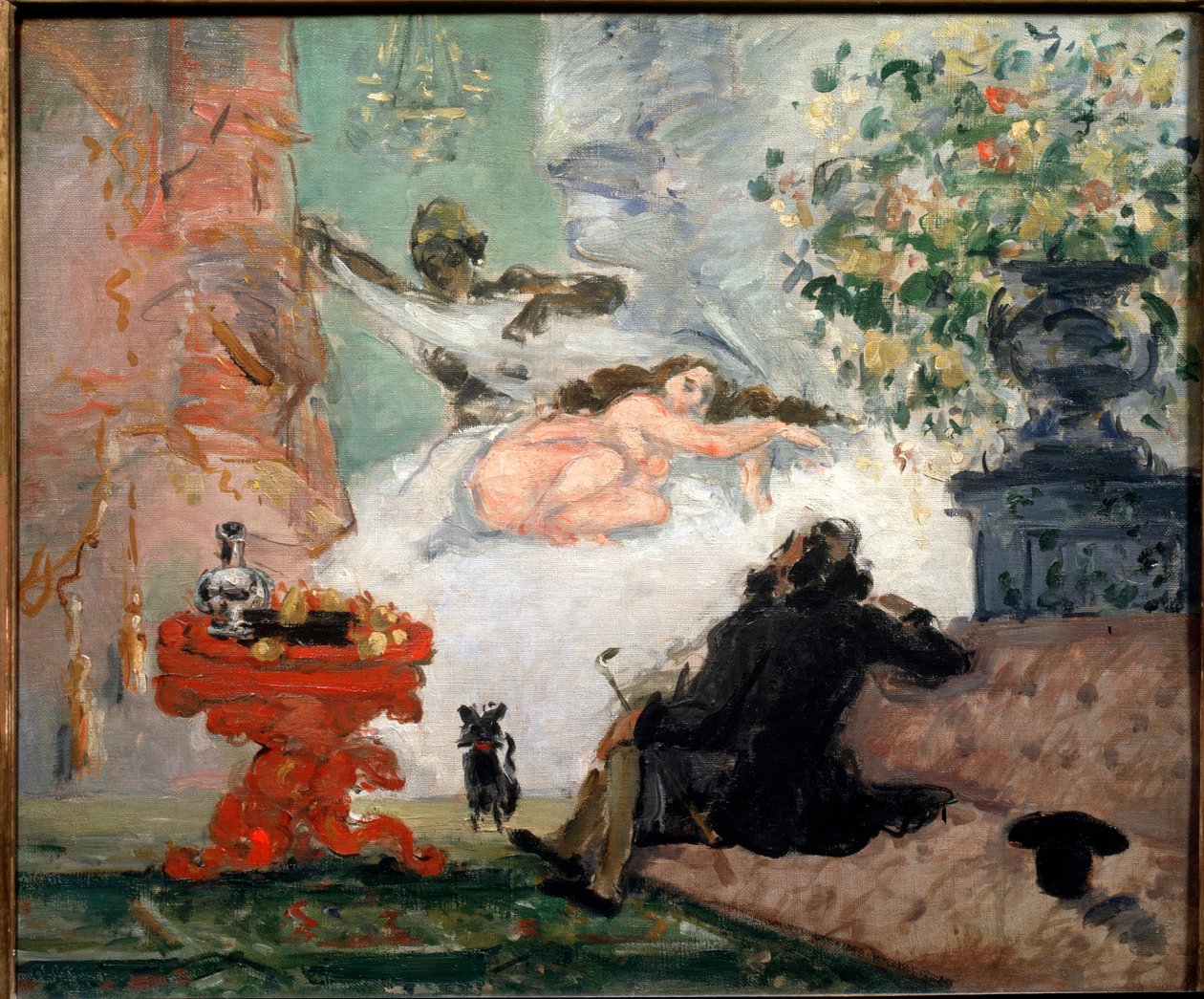 Moderni Olympia (öljy kankaalle tekijältä Paul Cézanne