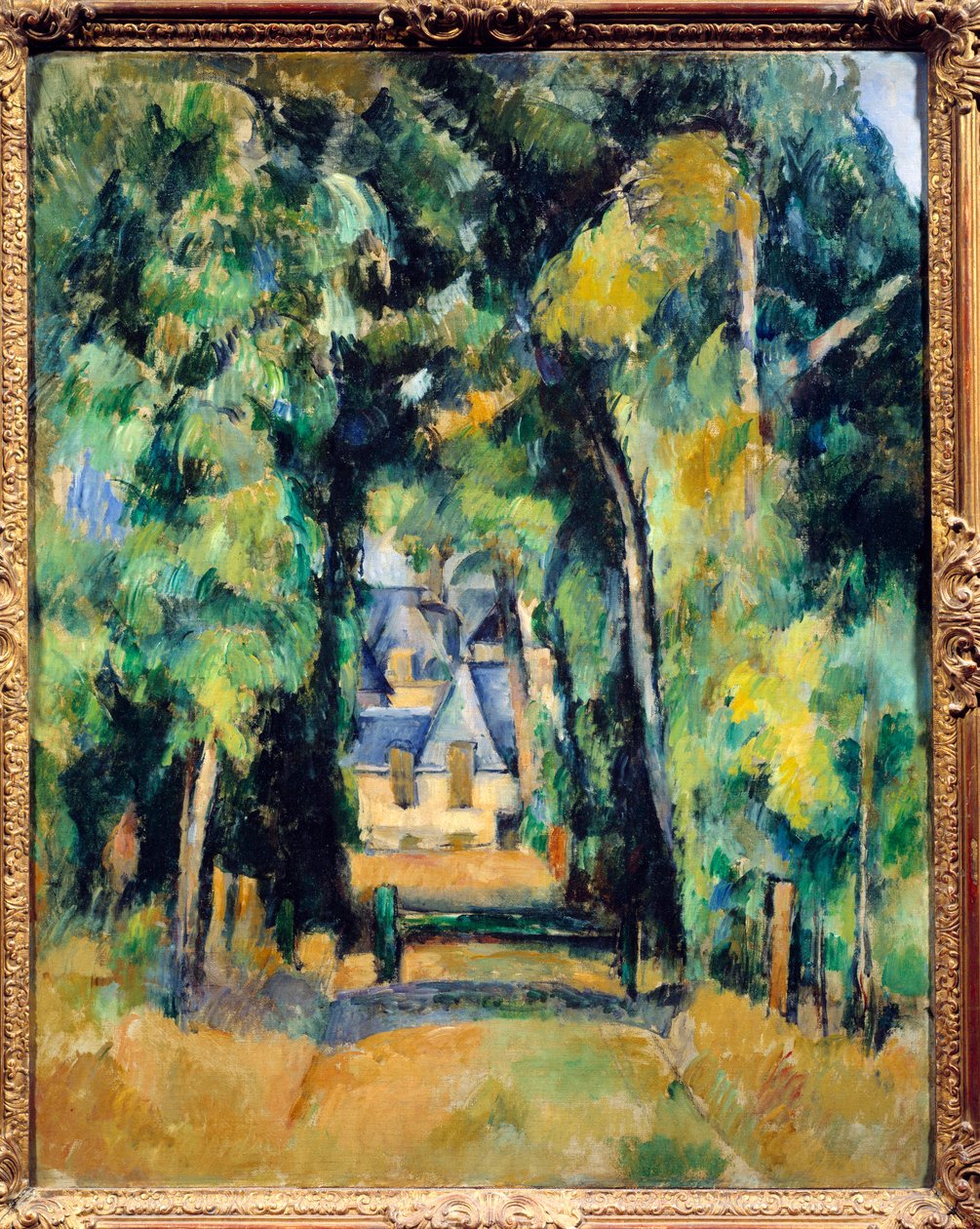 Allee Chantillylle. Paul Cezannen maalaus (1839 - 1906) tekijältä Paul Cézanne