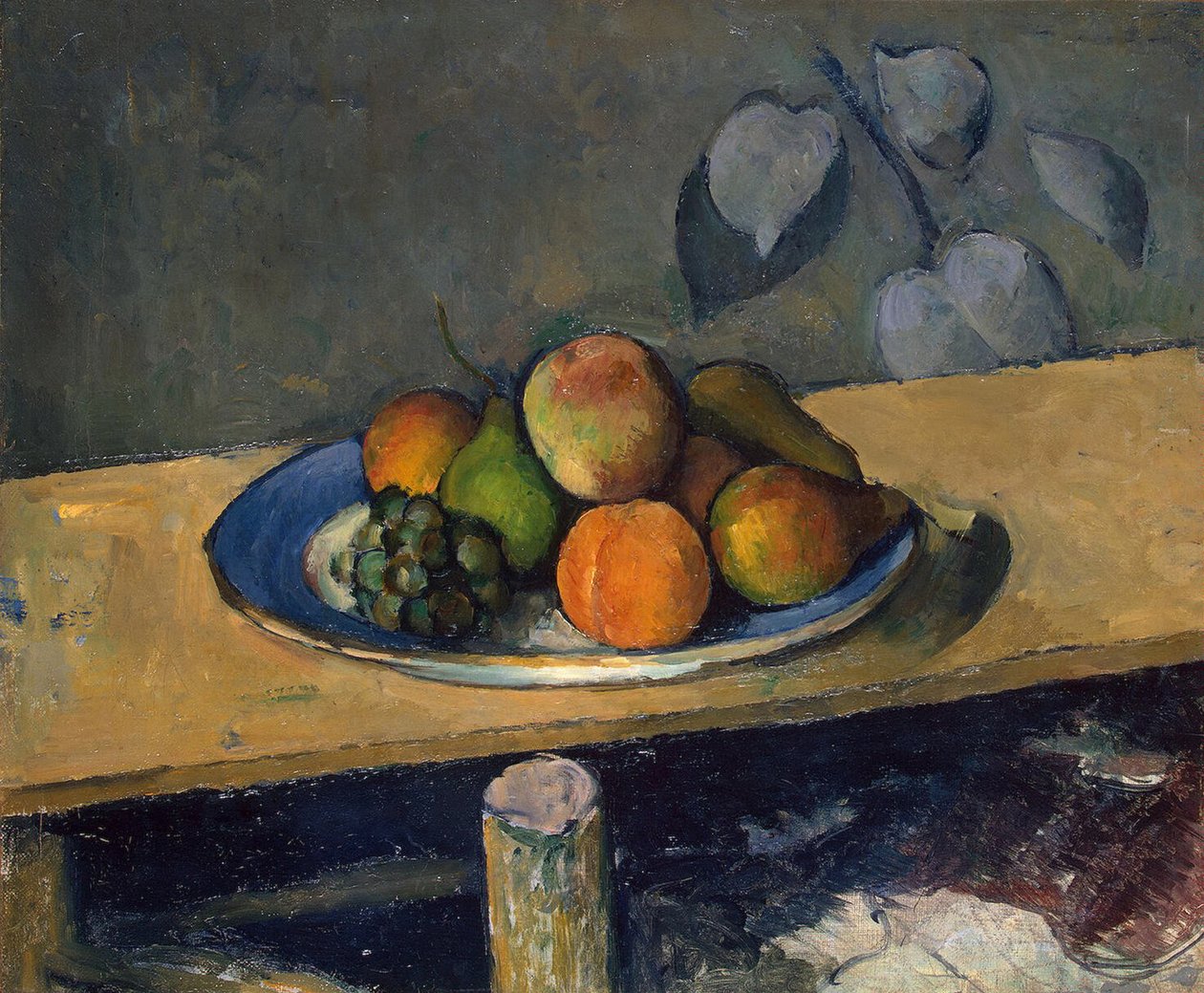Omenat, päärynät ja viinirypäleet, n. 1879 (öljy kankaalle) tekijältä Paul Cézanne