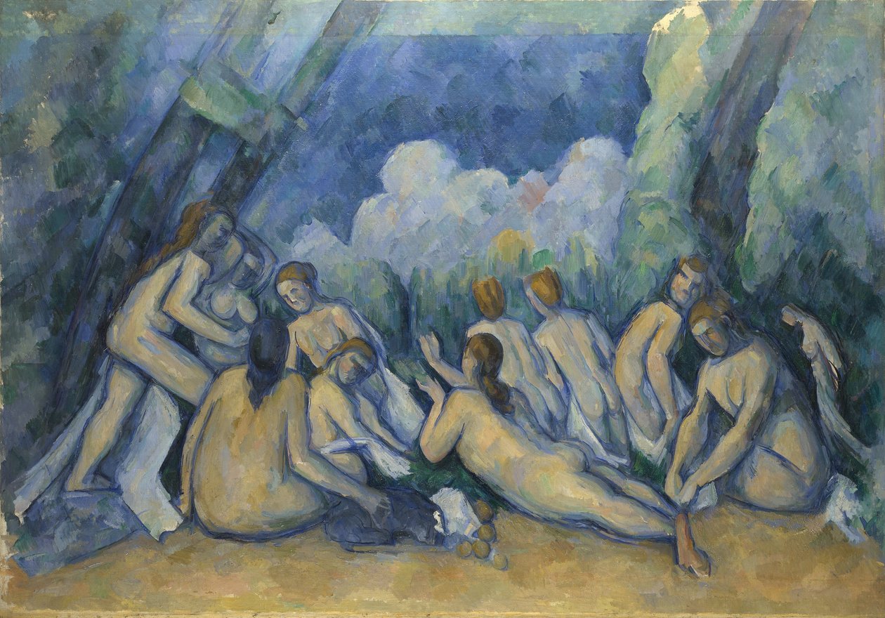 Suuret kylpijät tekijältä Paul Cézanne