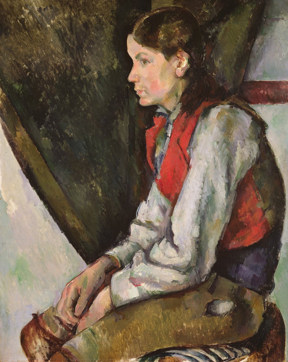 Poika punaisessa liivissä tekijältä Paul Cézanne