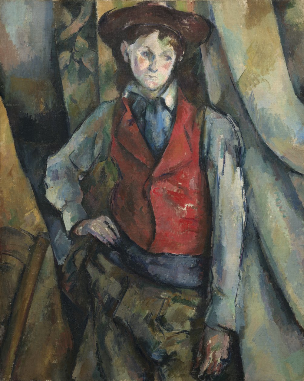 Poika punaisessa liivissä tekijältä Paul Cézanne