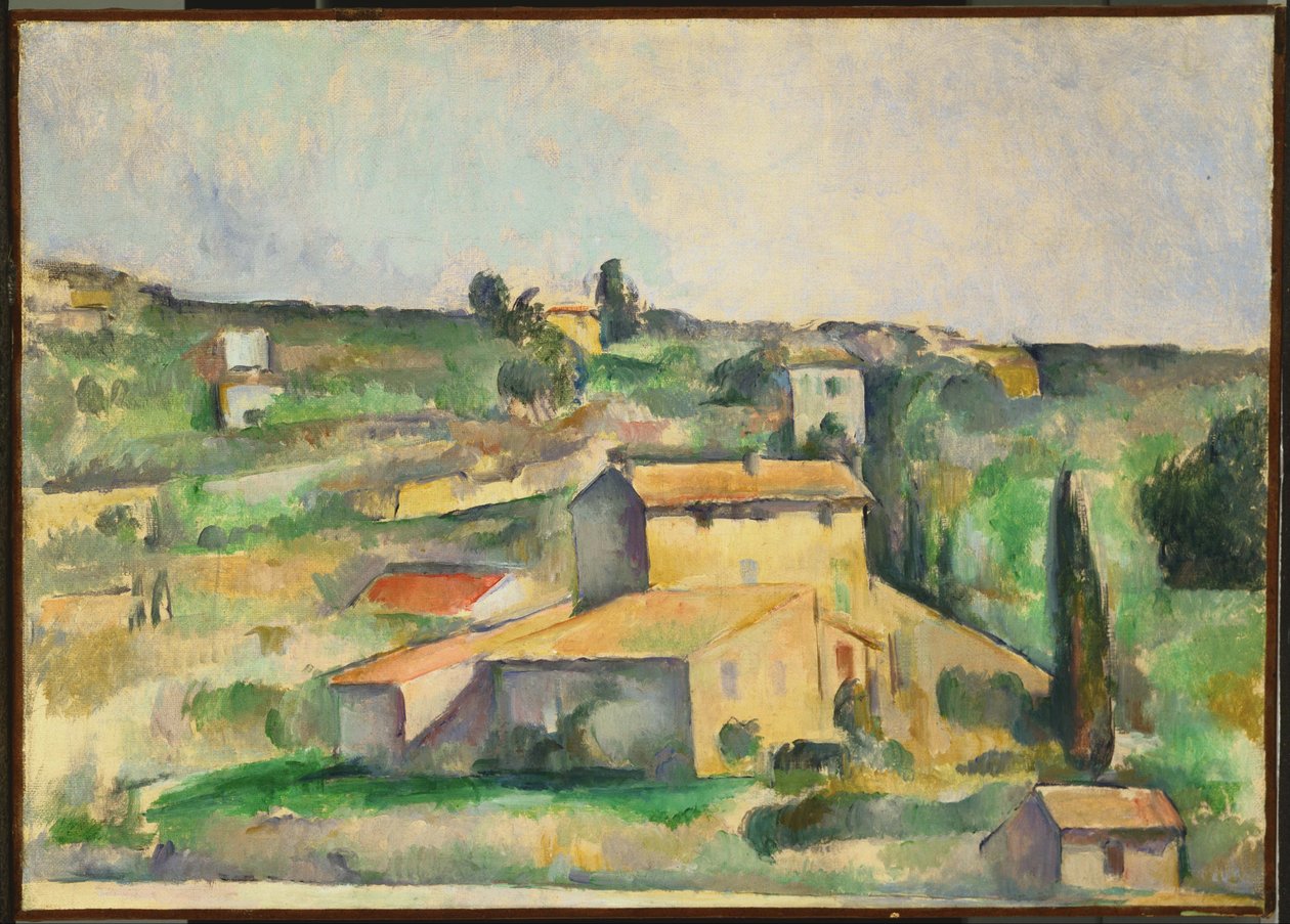Bellevuen maaseutu tekijältä Paul Cézanne