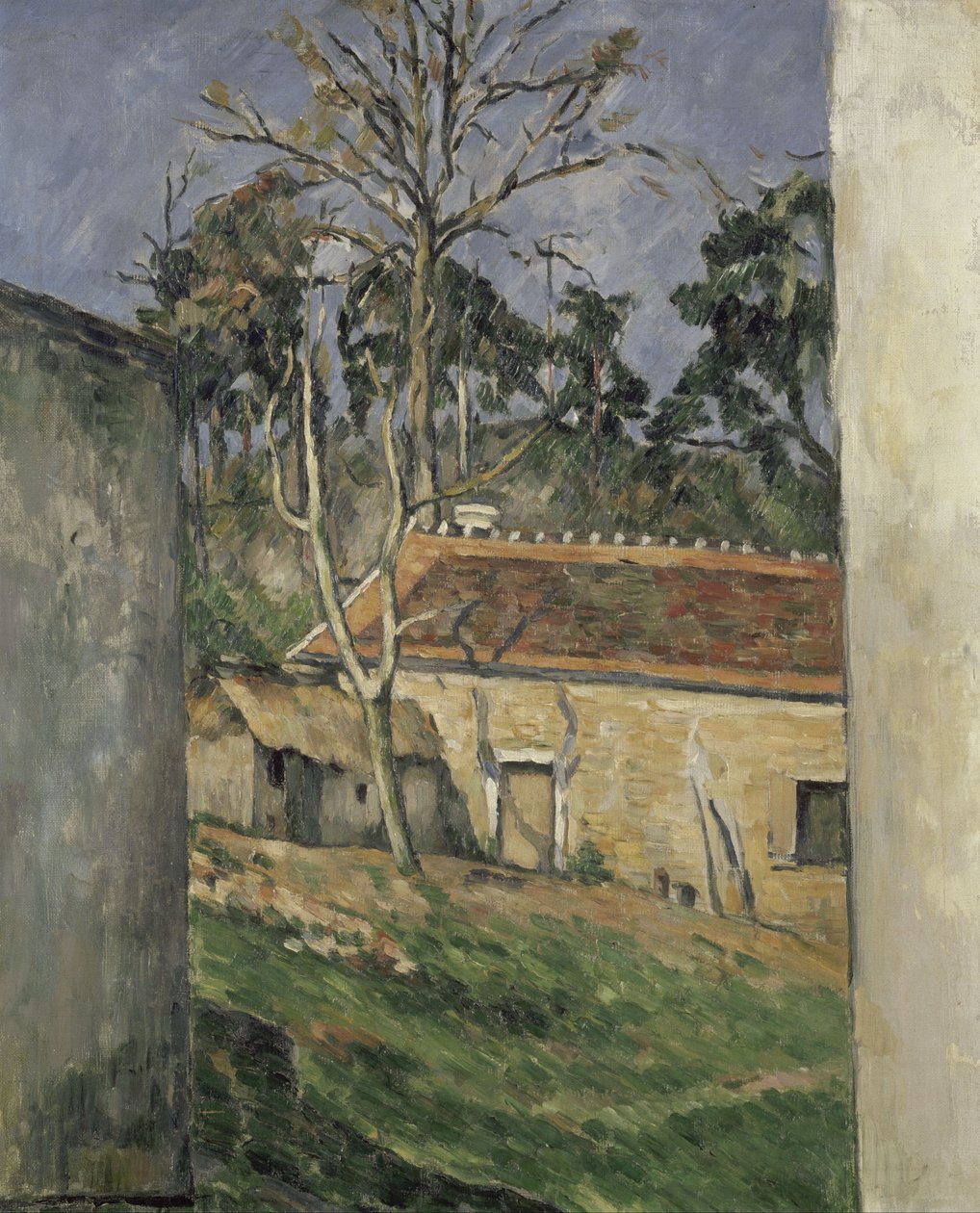Maatilan piha tekijältä Paul Cézanne