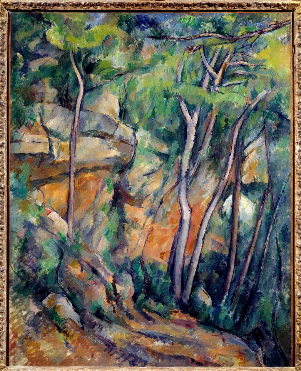 Chateau noirin puistossa Paul Cezannen (1839-1906) maalaus 1900 Su. 0,92x0,73 m Pariisi, Orangerie Museum tekijältä Paul Cézanne