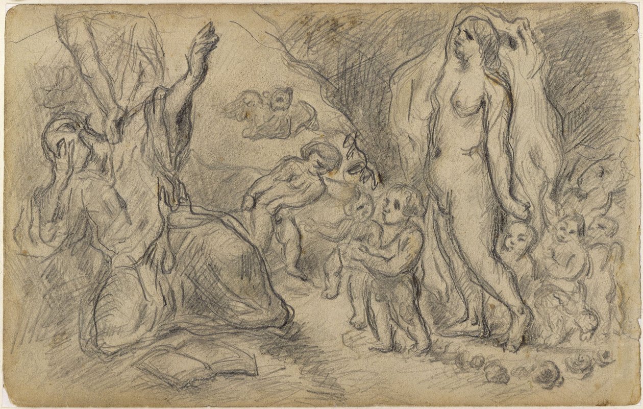 Pyhän Antoniuksen kiusaus tekijältä Paul Cézanne
