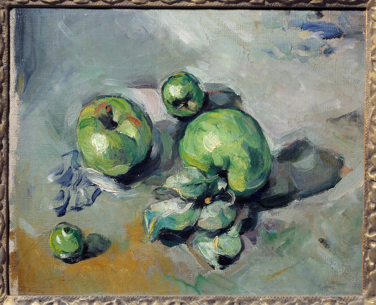 Vihreät omenat. Paul Cezannen (1839-1906) maalaus tekijältä Paul Cézanne