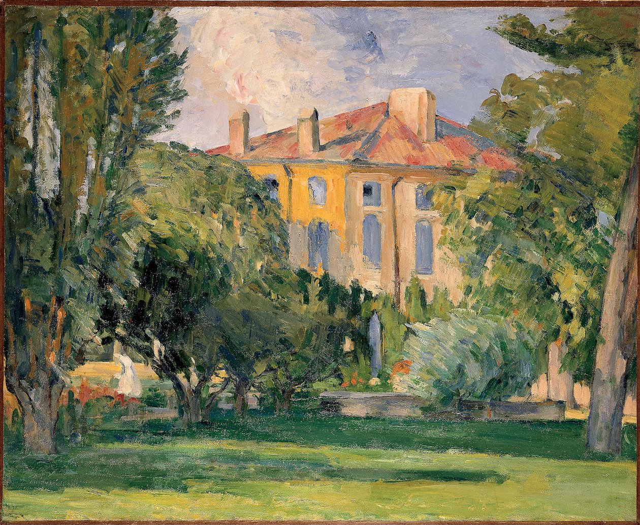 Cezanne, Paul (1839-1906) Jas de Bouffanin talo. Öljy kankaalle, koko: 59x71 tekijältä Paul Cézanne