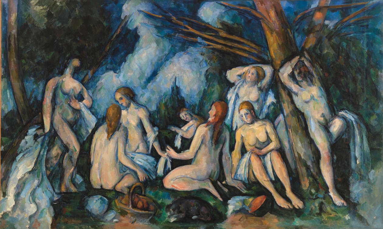 Isot uimarit tekijältä Paul Cézanne