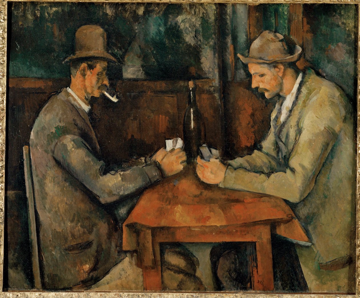 Kortinpelaajat ... (öljy kankaalle) tekijältä Paul Cézanne