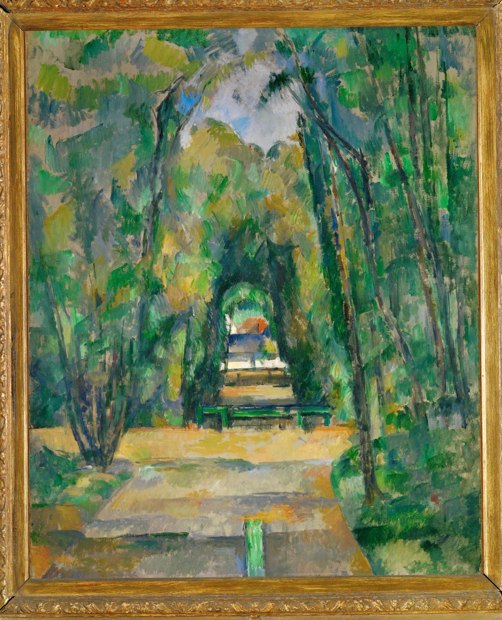 Medan, linna ja kylä (öljyä kankaalle) tekijältä Paul Cezanne