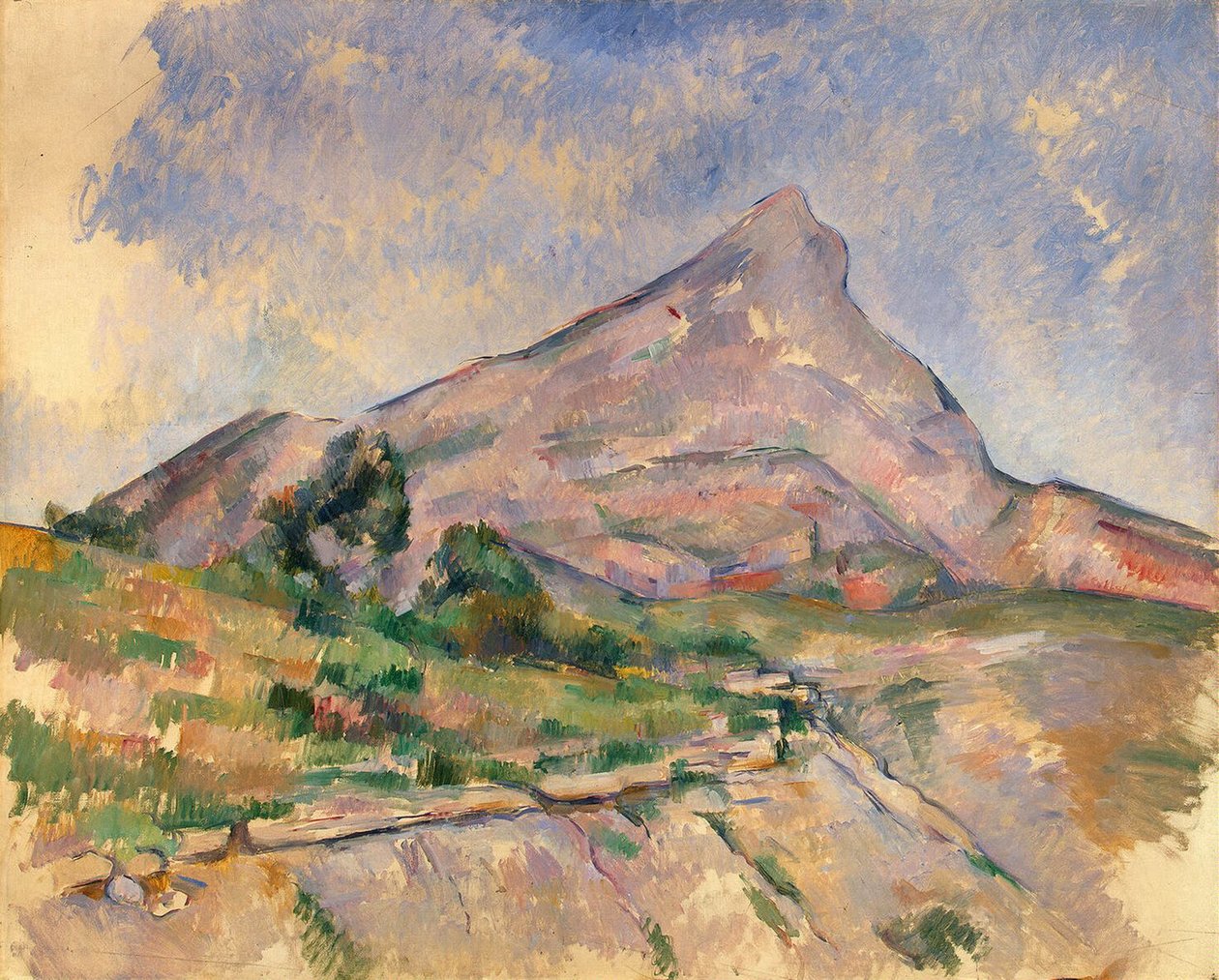 Mont Sainte-Victoire tekijältä Paul Cézanne