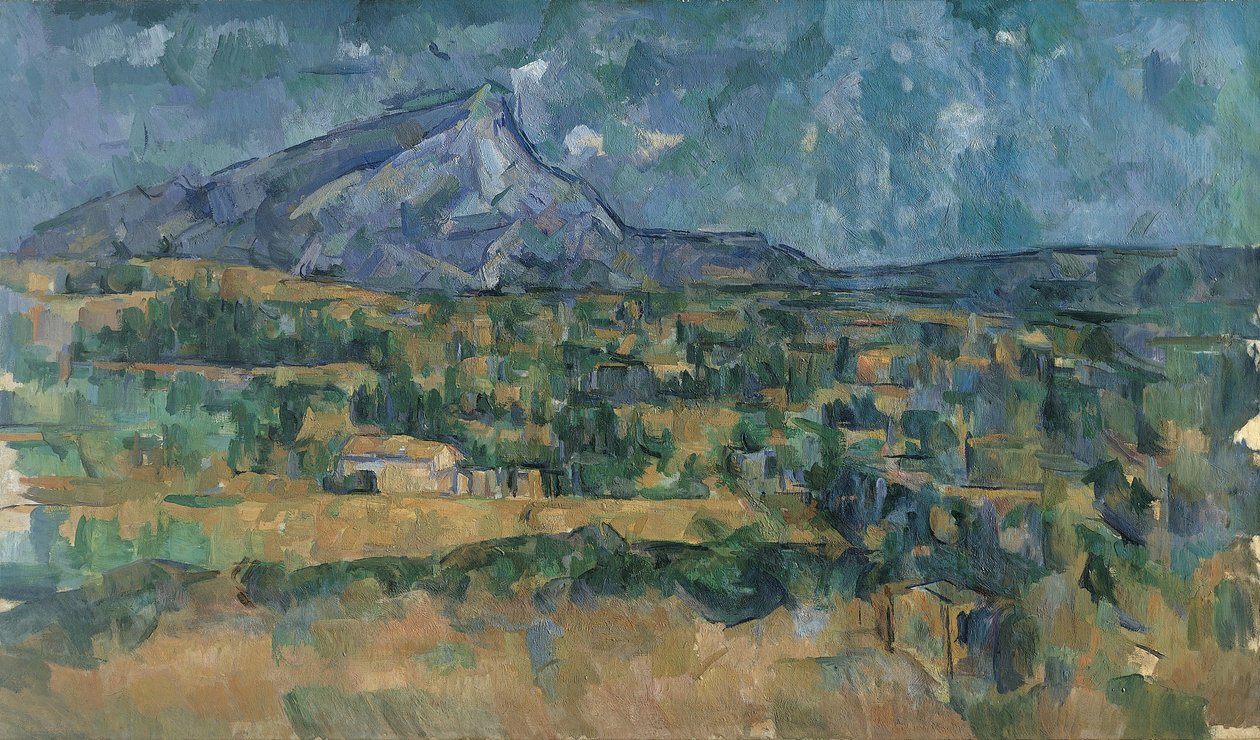Mont Sainte-Victoire, n. 1902-06 (öljy kankaalle) tekijältä Paul Cézanne