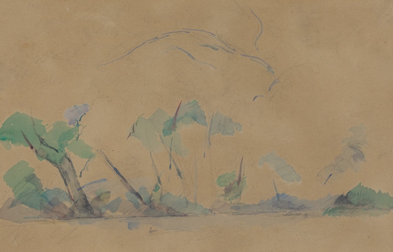 Mont Sainte-Victoire [etupuoli] tekijältä Paul Cézanne